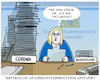 Cartoon: Melanie Huml... (small) by markus-grolik tagged corona,melanie,huml,gesundheitsministerin,csu,bayern,nachverfolgung,söder