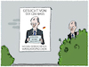 Cartoon: Merz und die Parteibasis... (small) by markus-grolik tagged merz,cdu,schuldenbremse,wahlversprechen,wahlkampf,deutschland,spd,groko,kanzler,koalition,demokratie,waehler