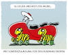 Cartoon: ...Mobiltätsmodell... (small) by markus-grolik tagged scheuer,verkehr,busspur,busfahrstreifen,fahrgemeinschaft,eroller,escooter,sonderzulassung
