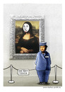 Cartoon: mona lisa (small) by markus-grolik tagged mona lisa