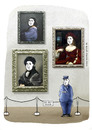 Cartoon: museum (small) by markus-grolik tagged museum kunst art kultur kulturbetrieb kulturwaechter aufpasser