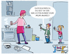 Cartoon: Muttertag (small) by markus-grolik tagged muttertag,mutter,alleinerziehende,kinder,haushalt,carearbeit,casting,glueckwuensche,deutschland,frau,mann,familie,geschlechterrollen,frauenrolle