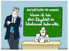 Cartoon: Nachsitzen in Bayern... (small) by markus-grolik tagged aiwanger,soeder,freie,waehler,csu,bayern,landtagswahl,flugblatt,naziflugblatt,schulranzen,wahlkampf