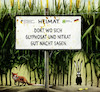 Cartoon: ...naturnah... (small) by markus-grolik tagged nitrat,glyphosat,pestizid,lobby,umweltministerium,un,weltbericht,artensterben,insekten,nahrungskette,tiere,schmetterlinge,bienen,herbizid,klima,umwelt,zerstoerung,natur,bauernverband,csu,landwirtschaftsministerium,subventionen,heimat,landwirtschaft,karikatur,grolik,politik,oekologie,bericht,biodiversitaet,artenvielfalt,pflanzen,aussterben,ursache,ausbeutung,ursachen,schuld