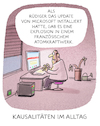 Cartoon: online (small) by markus-grolik tagged live,ticker,eilmeldung,news,atomkraftwerk,atomunfall,deutschland,update,pc,internet,gleichzeitigkeit,welt,welterleben,user,software,vernetzt,vernetzung,explosion,alltag