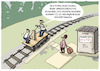 Cartoon: Pampa-Train-Spotting.. (small) by markus-grolik tagged deutsche,bahn,versprechungen,volker,wissing,verkehrsminister,regionalverkehr,zug,auto,verkehrswende,schienennetz,deutschland,bahnkunden