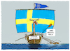 Cartoon: Parlamentswahl in Schweden (small) by markus-grolik tagged parlamentswahl,schweden,ministerpraesidentin,andersson,ruecktritt,rechtsruck,kristersson,schwedendemokraten,europa,eu