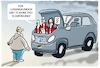 Cartoon: Pech gehabt... (small) by markus-grolik tagged be,dieselskandal,bgh,deutschland,auto,autokonzerns,kunden,leasing