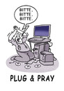 Cartoon: plugandpray (small) by markus-grolik tagged pc