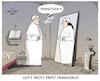 Cartoon: Im Vatikan... (small) by markus-grolik tagged papst,franziskus,rom,mann,fraugott,maria,jesus,priesteramt,zölibat,priesterin,priesterinnen,vatikan,religion,katjholizismus,katholisch,missbrauch