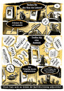 Cartoon: Qualitätssicherung (small) by markus-grolik tagged leben,sinn,lebenssinn,auswahl,automat,erfolg,geld,sex,drogen,antwort,antworten,ewigkeit,gott,paradies,sinnfrage,grolik,cartoon,comic,philosophie,religion