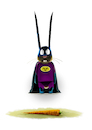 Cartoon: Rabbitman... (small) by markus-grolik tagged batman,marvel,rabbitman,rabbit,hase,karotte,haustier,superheld