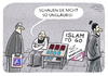 Cartoon: Religions Casting (small) by markus-grolik tagged islam,koran,bibel,ungläubige,christen,clash,of,culture,religionenweltreligionen,weltreligion,allah,papst,katholisch,missionierung