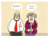 Cartoon: ...Sondierungskoko.... (small) by markus-grolik tagged sondieren,spd,cdu,merkel,schulz,groko,juso,berlin,regierungsbildung