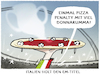 Cartoon: Squadra Azurra... (small) by markus-grolik tagged europameisterschaft,squadra,azurra,donnarumma,elfmeter,elfmeterschiessen,penalty,southgate,europa,brexit,uefa,pandemie,pizza,italien,england,finale,em