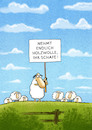 Cartoon: Stiller Protest... (small) by markus-grolik tagged widerstand,schafe,protest,mensch,tier,schaf,ausbeutung,landwirtschaft,agrar,erde,klima,tiere,kapitalismus