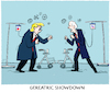 Cartoon: Supertuesday... (small) by markus-grolik tagged usa,biden,trump,us,wahlkampf,super,tuesday,showdown