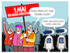 Cartoon: Tag der Arbeit... (small) by markus-grolik tagged mai,tag,der,arbeit,gewerkschaften,ki,bot,roboter,automatisierung,witschaft,industrie,rationalisierung,arbeitsplätze