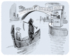 Cartoon: Thomas Mann Der Tod in Venedig (small) by markus-grolik tagged literatur,venedig,tagesgebuehr,thomas,mann,kreuzfahrtschiffe,der,tod,in,buch,weltliteratur,tagestouristen,besucher,eintritt,betretungsgebuehr,italien,urlaub,einwohner