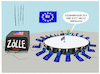 Cartoon: Treffen der EU-Handelsminister.. (small) by markus-grolik tagged europa,eu,trump,maga,zollkrieg,handelskrieg,handelsminister,bruessel,boerse,dax,aktien