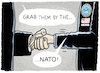 Cartoon: Unsicherheitskonferenz (small) by markus-grolik tagged mattis trump donald nato usa bündnis amerika europa russland von der leyen politik james sicherheitskonferenz jens stoltenberg