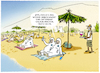 Cartoon: Urlaubsfeeling (small) by markus-grolik tagged urlaubsfeeling,delta,pandemie,hochinzidenzgebiete,virusvarianten,tourismus,spahn,vorsicht,strand,massentourismus,grolik,variante,mutation,corona,gefahr