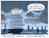 Cartoon: US-Klimaleugner Nr. 1 (small) by markus-grolik tagged donald,trump,klimawandel,grundstuecke,am,strand,klimakrise,erderwaermung,fluechtlingswelle,usa,co2,china,klimaleugner,us,praesident,republikaner