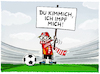 Cartoon: Vorbildfunktion (small) by markus-grolik tagged illustration,karikatur,impfung,ungeimpft,langzeitstudien,corona,schild,junge,fc,bayern,stadion,vorbild,kimmich,2g,fussball,fans,verantwortung