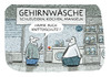 Cartoon: Vorm Vollwaschgang... (small) by markus-grolik tagged gehirnwaesche,knitterschutz,scheludern,mangeln,kochen,waschen,buntwäsche,brinwashing,gesellschaft,cartoon,grolik