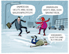 Cartoon: Vorsicht Blitzeis (small) by markus-grolik tagged glatteis,blitzregen,winter,klima,wetter,eis,schnee,klimawandel,alltag,pendlerarbeitsweg,bahn,bauern,streik,proteste,deutschland,chaos,glättechaos,unfälle,stürze,witterung