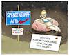 Cartoon: Weidels Spendensumpf (small) by markus-grolik tagged spenden,spende,spendengelder,illegal,illegale,strafe,bestrafung,partei,spendenskandal,afd,weidel,spendensumpf,schweiz,parteispenden,gauland