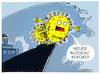 Cartoon: Wellengang (small) by markus-grolik tagged omikron,rekordinzidenz,inzidenzen,pandemie,deutschland,ausbreitung,ansteckung,impfquote,impfpflicht,covid,delta