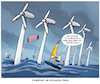 Cartoon: Windpark (small) by markus-grolik tagged offshore,funsport,natur,windpark,extremsport,surfen,wind,windkraft,windkraftanlage,ostsee,landschaft,umwelt,energiewende