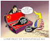 Cartoon: ...Xi Jinping... (small) by markus-grolik tagged huawei,peking,trump,donald,usa,strafzölle,strafzoll,handelskrieg,wahington,xi,jinping,handy,smartphone,apple,amerika,digital,zoll,steuerexport,exportstopp