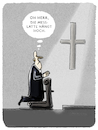 Cartoon: ...zölibatär... (small) by markus-grolik tagged zölibatär,zölibat,kirch,papst,missbrauch,vatikan,missbrauchsskandal,kirche,gott,religion
