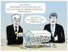 Cartoon: Zusatzzahl... (small) by markus-grolik tagged impfreihenfolge,lotterie,astra,zeneca,impfen,deutschland,söder,kretschmann