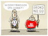 Cartoon: Zwergenaufstand (small) by markus-grolik tagged spdcsu,cdu,dobrindt,merkelschulz,nahles,abstimmung,juso,hobbit,basis,jusoskoalition,spd,csu,berlin,regierung