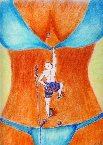 Cartoon: Trepada Segura (medium) by trebortoonut tagged sexo,escalada