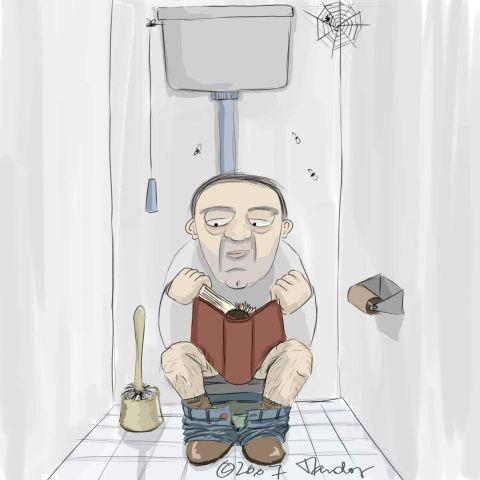No toilet paper... By Mandor | Nature Cartoon | TOONPOOL