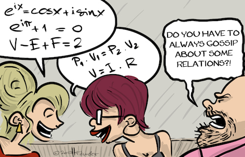 Cartoon: Relations (medium) by Mandor tagged math2022