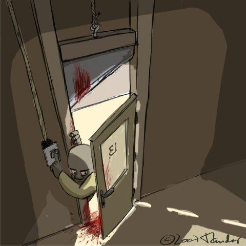 Cartoon: Room No.13 (medium) by Mandor tagged room,13