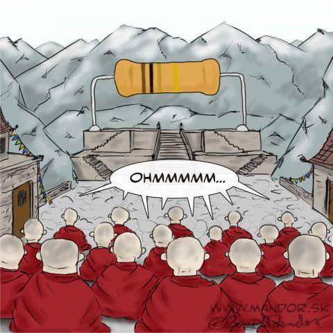 Cartoon: Tibet resistance movement (medium) by Mandor tagged resistance,tibet,ohm