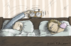 Cartoon: Morning (small) by Mandor tagged morning,chess,clock