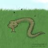 Cartoon: Stupid accident (small) by Mandor tagged dead,snake,accident