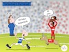 Cartoon: Torfestival in Darmstadt (small) by Lelle tagged darmstadt,fc,köln,1fc,tore,torfestival,fußball,bundesliga,spieltag,bock,geisbock,fussball,schießen,lelle,cartoons,thorsten,frings,modeste,keinen