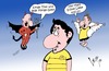 Cartoon: Wechselgedanken von Hummels (small) by Lelle tagged mats,hummels,wechsel,gedanken,wechselgedanken,bayern,münchen,borussia,dortmund,angebot,gerüchte,fußball,teufel,engel,teufelchen,engelchen,bvb,fcb,watzke,matthias,sammer,lelle,cartoons