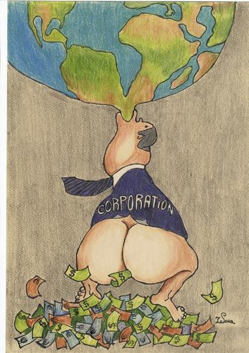 Cartoon: Corporation (medium) by navojca tagged ecology