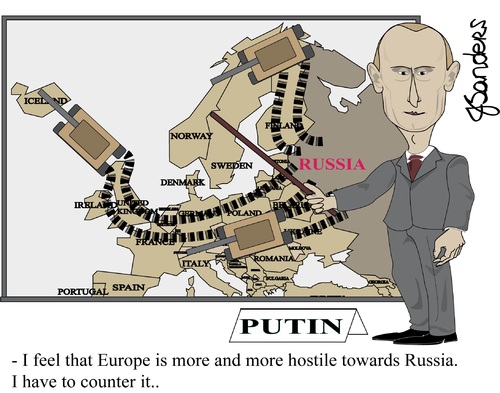 Cartoon: Putin Europe invasion en (medium) by JSanders tagged putin,war,krieg,invasion,attack,europe,europa,ukraine,ukraina,crimea