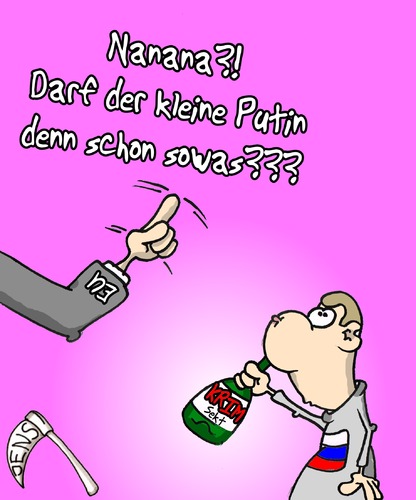 Cartoon: Darf der das? (medium) by Maninblack tagged putin,ukraine