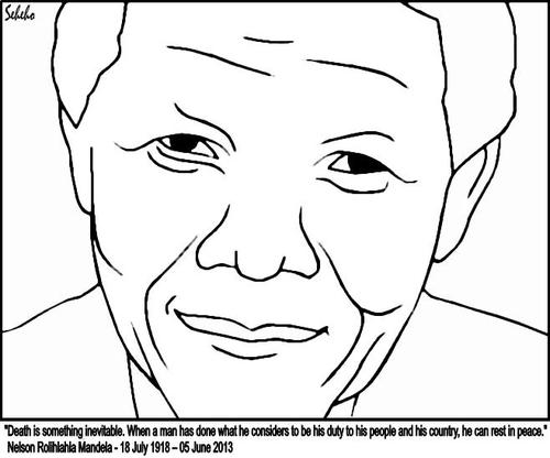 Cartoon: Mandela (medium) by Thamalakane tagged nelson,mandela,madiba